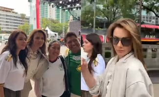 Silvia Navarro y Juan Osorio aprovechan euforia futbolera en Reforma