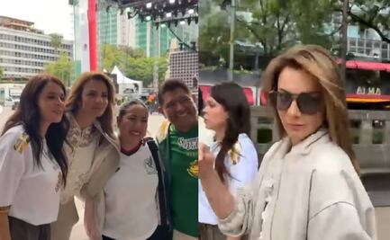 Silvia Navarro y Juan Osorio aprovechan euforia futbolera en Reforma