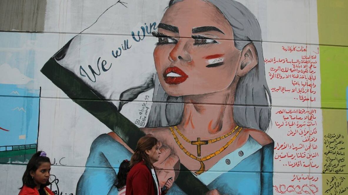 Murales en Bagdad (Foto: AFP)