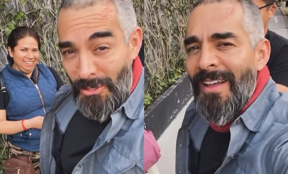 Omar Chaparro y una fanática de Jaime Camil. Foto: Instagram oficial del actor.