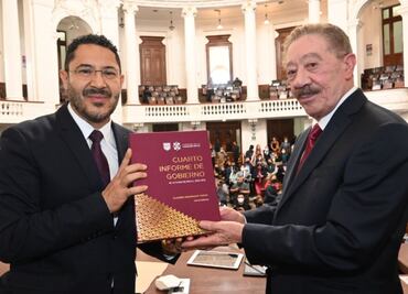 Entrega Martí Batres Cuarto Informe de Claudia Sheinbaum