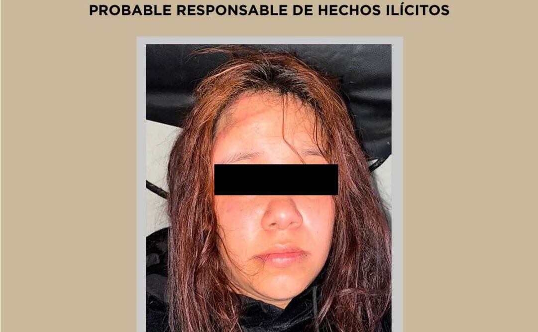 Yamileth “N”, de 18 años, y una menor de edad, fueron arrestadas por los efectivos de la SSEM por presunta extorsión. Foto: Especial