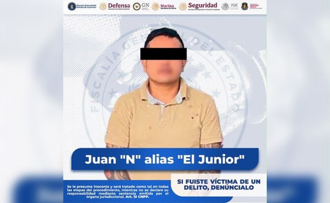 Detienen  en Zihuatanejo, a "El Junior”, segundo al mando de “Los Viagras”. | Foto: Especial.