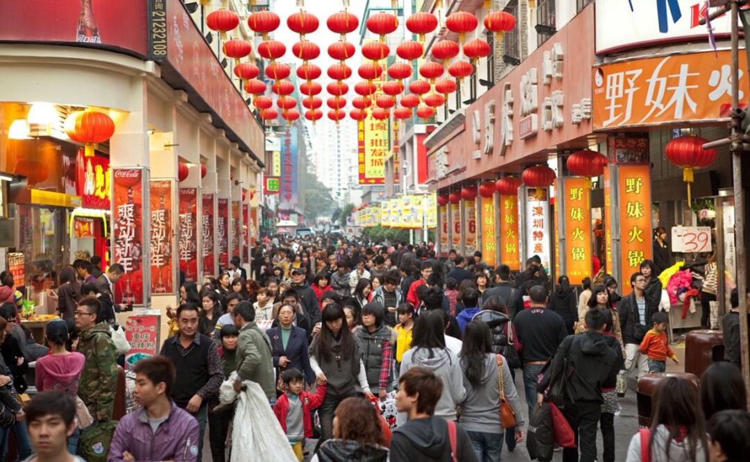 La economía china creció 5.2% en el conjunto de 2023 y las autoridades del país asiático fijaron de nuevo el objetivo de crecimiento para el presente año "en torno a 5%". Foto: Archivo/EL UNIVERSAL