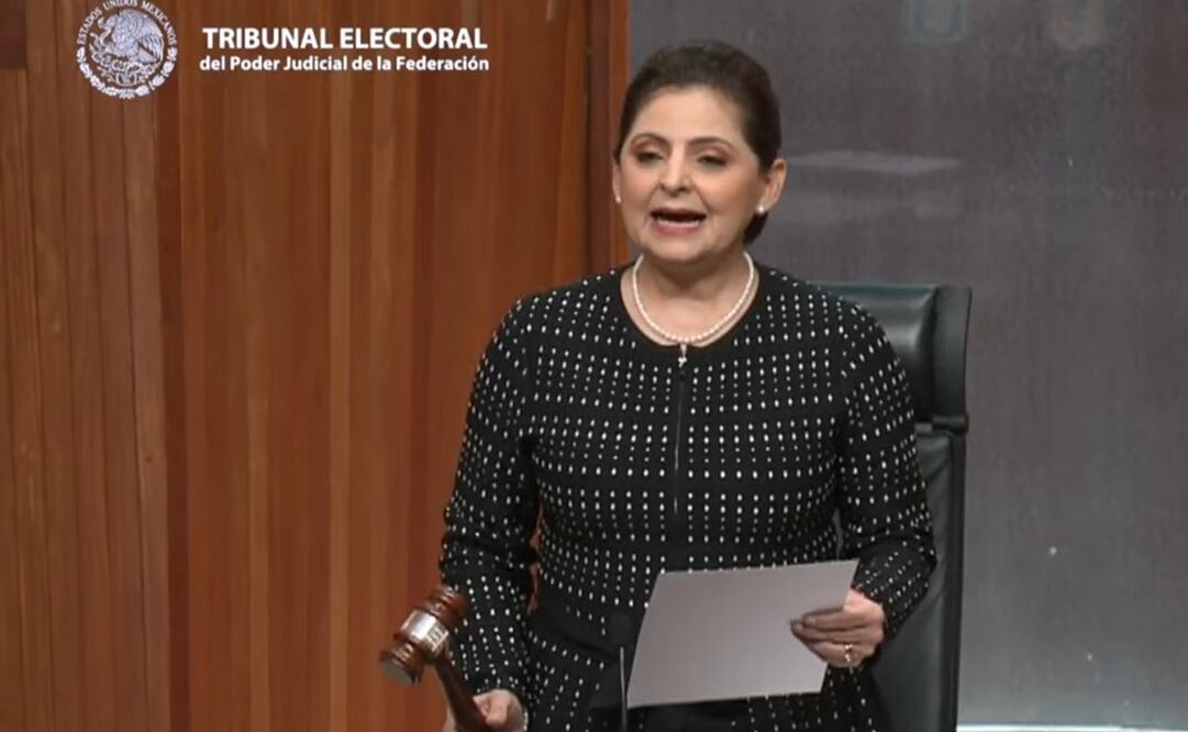 Mónica Soto, presidenta del TEPJF. Foto: Captura de pantalla