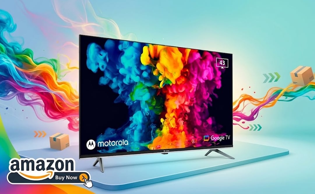 El Motorola Smart TV MOT43FLE11 ofrece resolución Full HD 1080p. Foto: IA