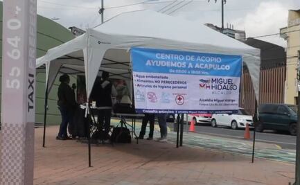 Alcaldía Miguel Hidalgo instala centro de acopio para apoyar a damnificados por Huracán "John"; Tabe exhorta a realizar donaciones