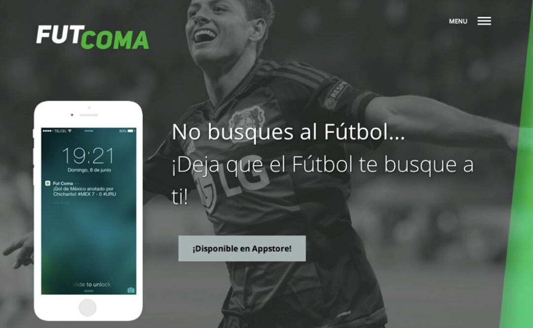 Al tercer día  del lanzamiento Futcoma era cuarto lugar en el top ten de descargas en  App Store México
