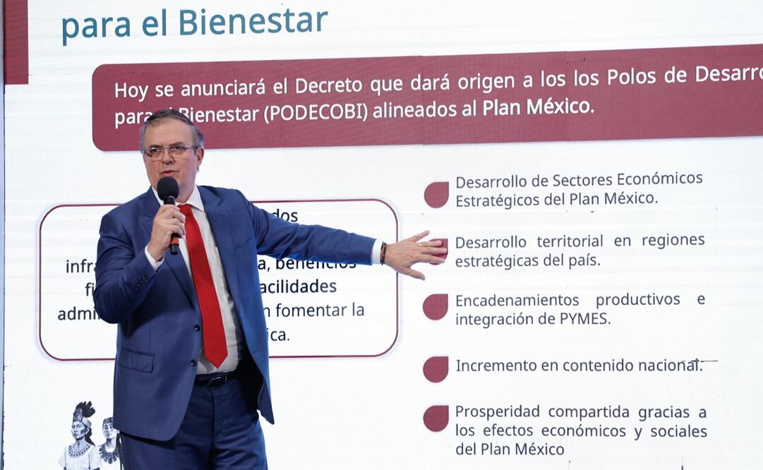 Marcelo Ebrard, secretario de Economía, aseguró que el resultado es una buena noticia. Foto: Diego Simón Sánchez / EL UNIVERSAL