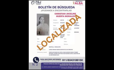 Localizan en San Luis Potosí a estudiante desaparecida en Tamaulipas