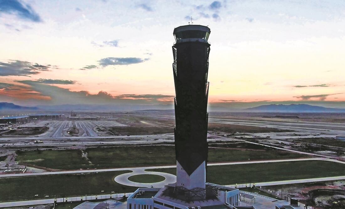 El proyecto del gobierno para rediseñar el espacio aéreo metropolitano buscó darle viabilidad al Aeropuerto Internacional Felipe Ángeles (AIFA). Foto: Archivo/EL UNIVERSAL