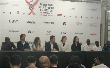 Presentan a los corredores élite en el Maratón de la CDMX