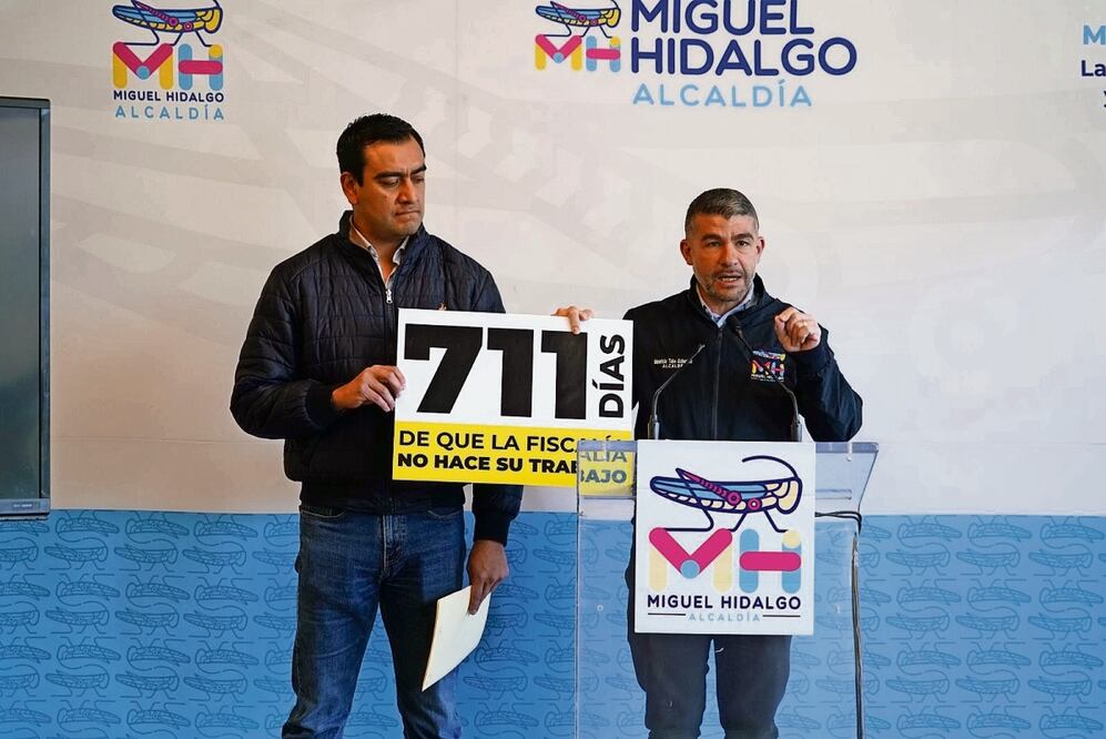 En conferencia, el alcalde de Miguel Hidalgo afirmó que tiene 20 denuncias contra constructoras que violan la ley y sigue en espera de que fiscalía actúe. Foto: Especial