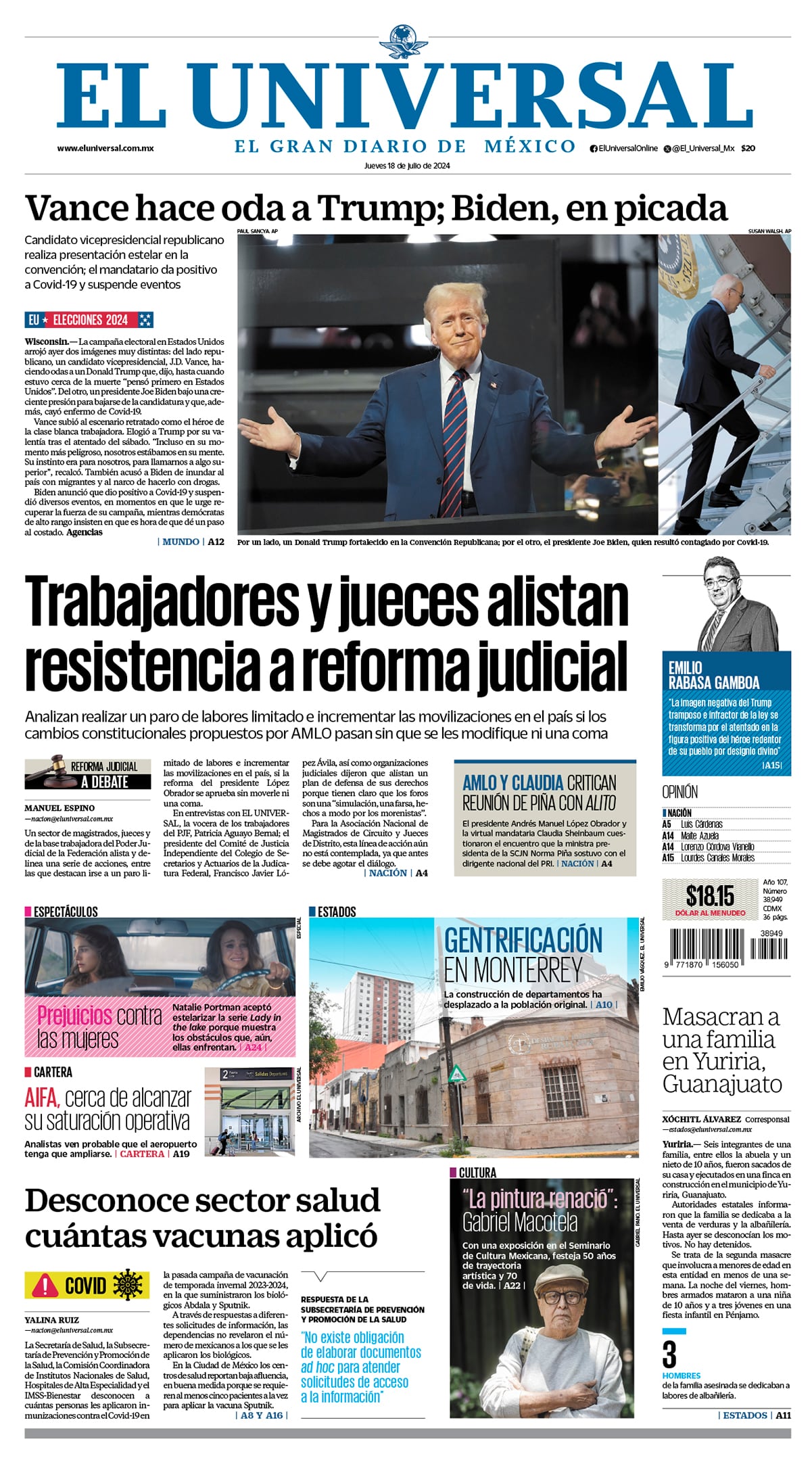Portada impresa