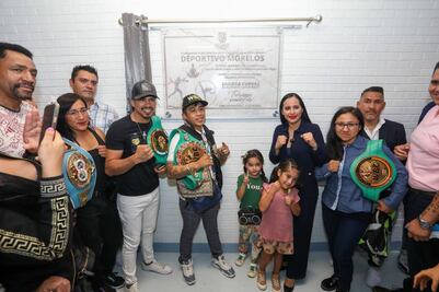 Cuevas reinaugura Deportivo Morelos junto a Julio César “Rey” Martínez y el futbolista Adrián Chávez