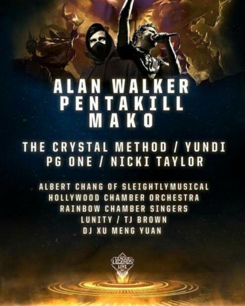 Celebran concierto de League of Legends antes de la Gran Final