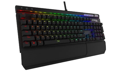 Teclado gamer con iluminación RGB