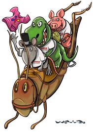 En chapulín de hacienda