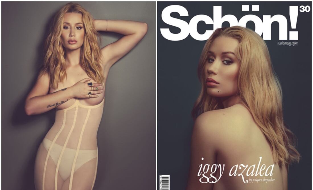 Iggy Azalea posa topless y habla de su crisis con la fama