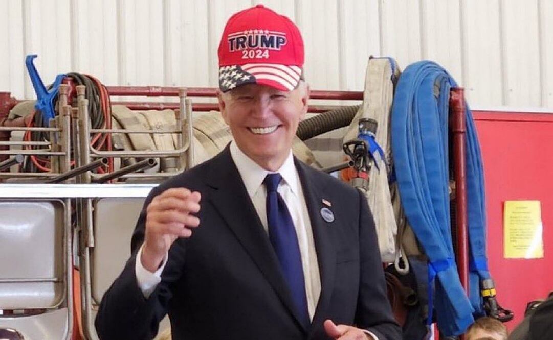 "Kamala Harris lo hizo muy mal en el debate de anoche", lo que explica que Joe Biden "se pusiera una gorra de Trump", bromeó el equipo del republicano. Foto: X @FearedBuck