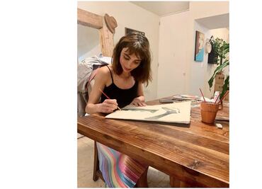 Natalia Téllez se refugia en la pintura
