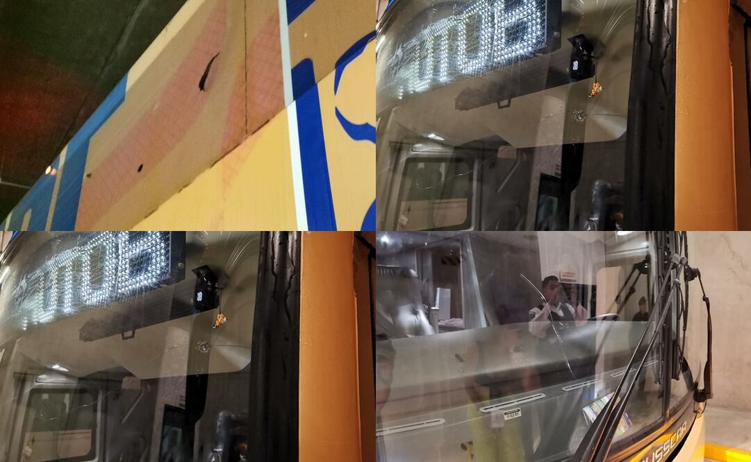 Así recibieron el camión de los Tigres en el Estadio Akron - Foto: Especial