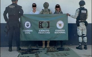 Caen cinco delincuentes durante operativo en Michoacán; aseguran armas, drogas y vehículos