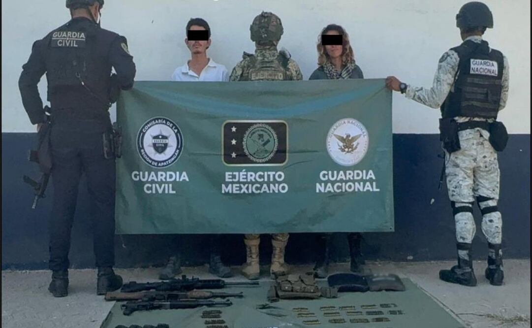 Detienen a cinco delincuentes durante operativo en Michoacán (14/11/2025). Foto: Especial