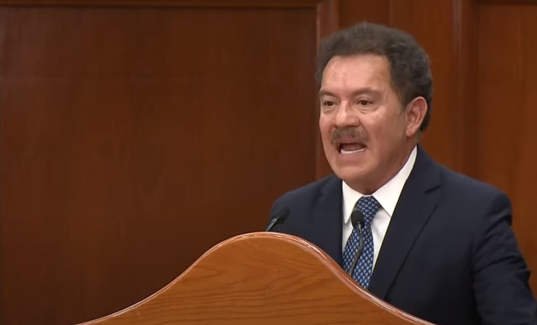 Ignacio Mier en los Diálogos Nacionales sobre la Reforma Judicial. Foto: Captura de pantalla