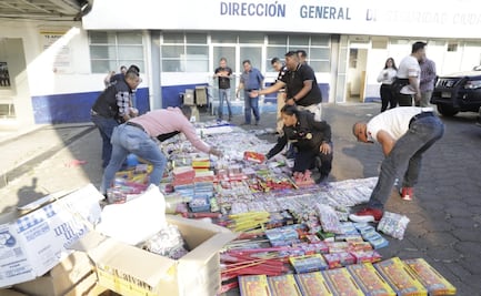 Aseguran más de 600 kilos de pirotecnia en alcaldía Venustiano Carranza; serían distribuidos en CDMX