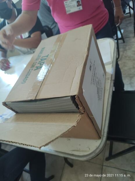 Reciben en Chiapas paquetería electoral presuntamente incompleta