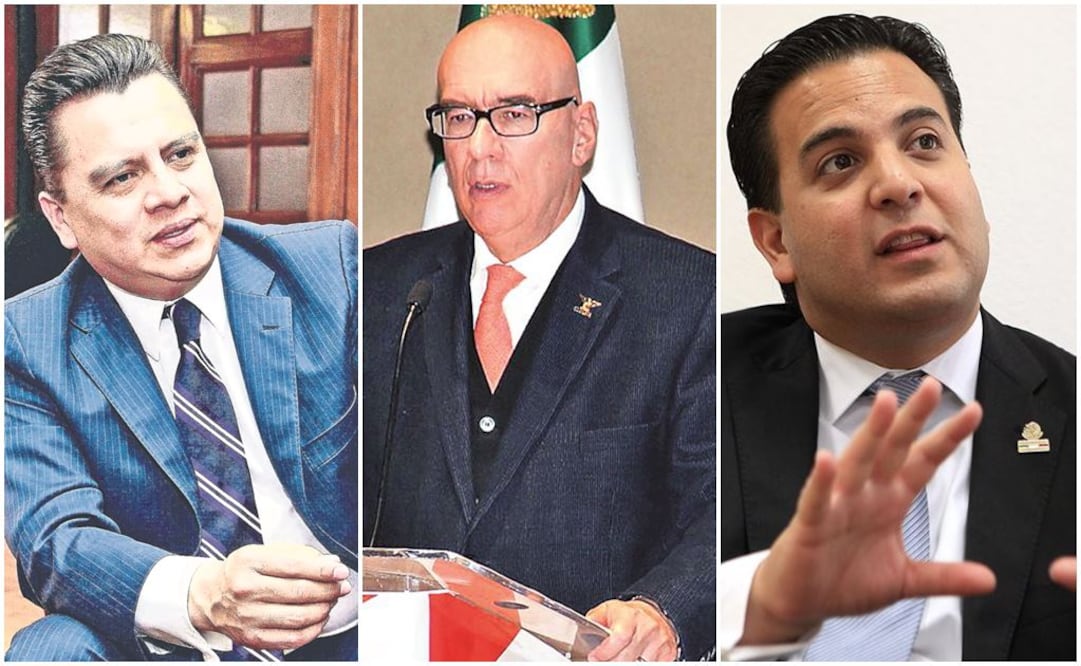 Manuel Granados, Dante Delgado y Damián Zepeda en la imagen. Foto: Archivo 