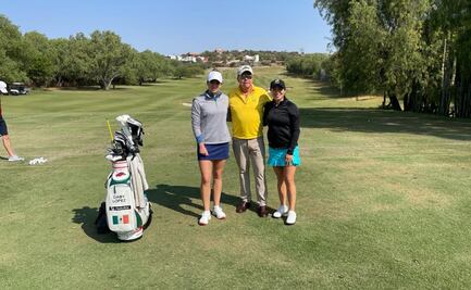 La golfista Gaby López se prepara en el Club Amanali