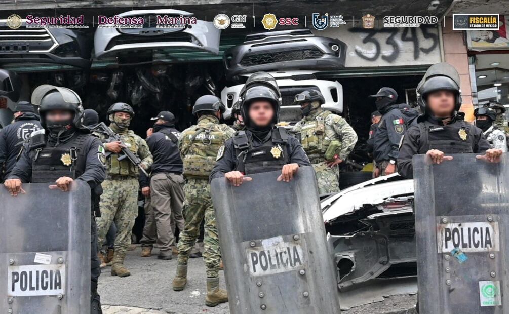 Aseguran autopartes en CDMX. Foto: Especial
