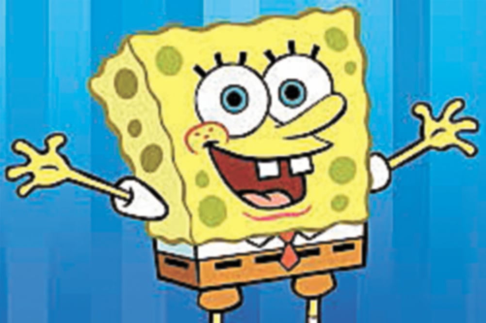 Bob Esponja es una caricatura que reúne a público infantil y adolescente. Foto: CORTESÍA 