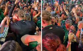 ¡Pasión en el Mundial 2026!; adulta mayor mexicana se vuelve viral por besar a turistas alemanes en pleno festejo