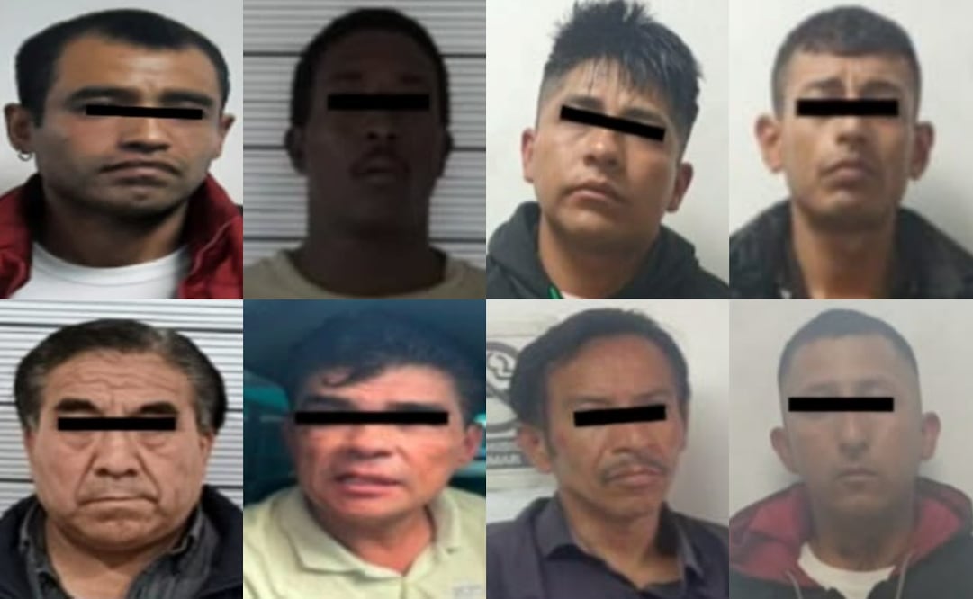 Captura 8 personas relacionadas con delitos en Neza. Fotos: especiales