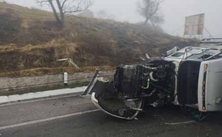 Accidente en la autopista Toluca-Atlacomulco deja un herido y fuerte congestionamiento
