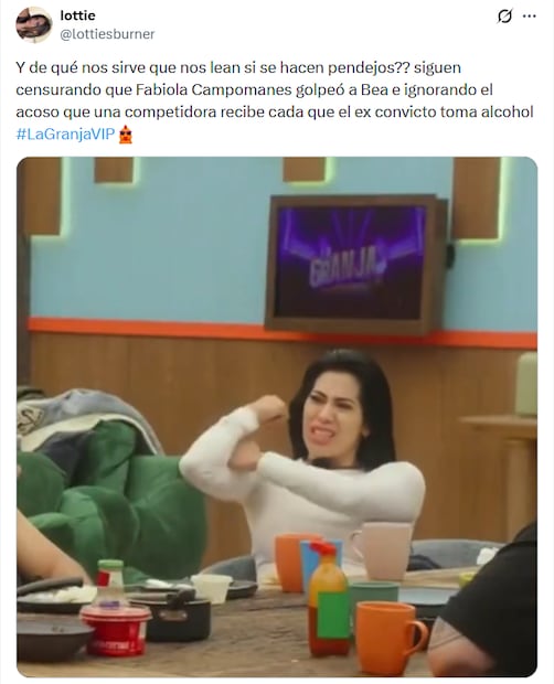 Memes de la octava noche de eliminación en La Granja VIP. Foto: X