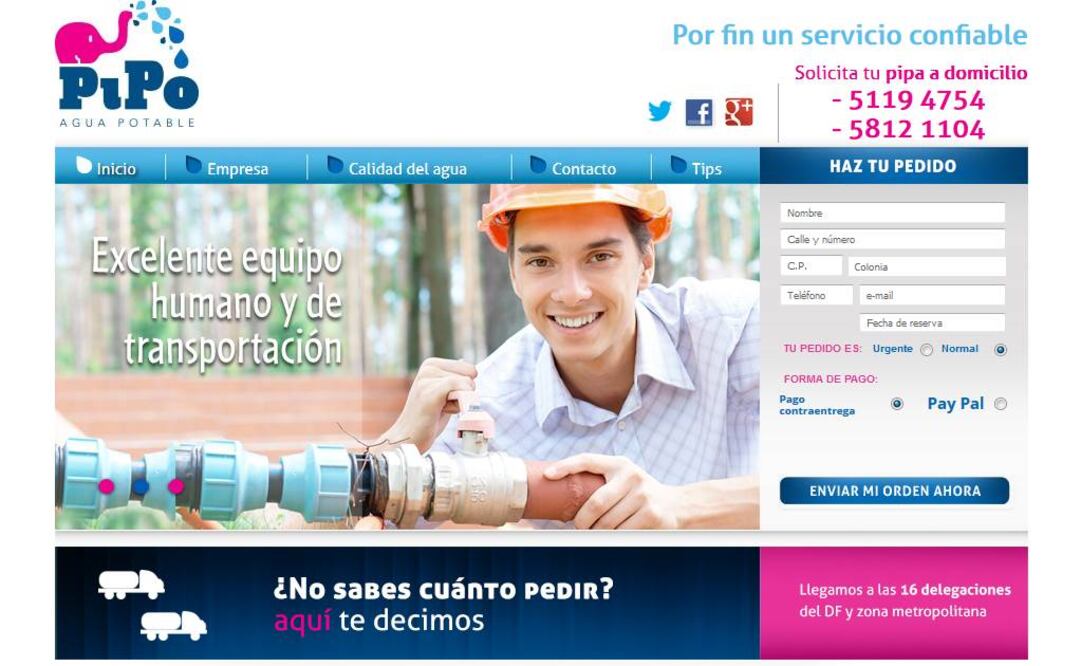 Pipo, Agua Potable, propietaria de pipa involucrada en accidente