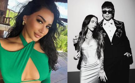 Sonia Sahar, mujer con la que fue captado Peso Pluma previo a su truene con Nicki Nicole, asiste al concierto del mexicano en Coachella