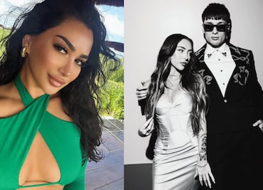 Sonia Sahar, mujer con la que fue captado Peso Pluma previo a su truene con Nicki Nicole, asiste al concierto del mexicano en Coachella