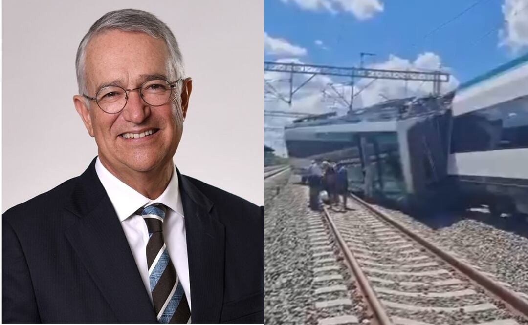 Ricardo Salinas Pliego responde con ironía al descarrilamiento del Tren Maya en Yucatán. Foto: Captura de pantalla y especial