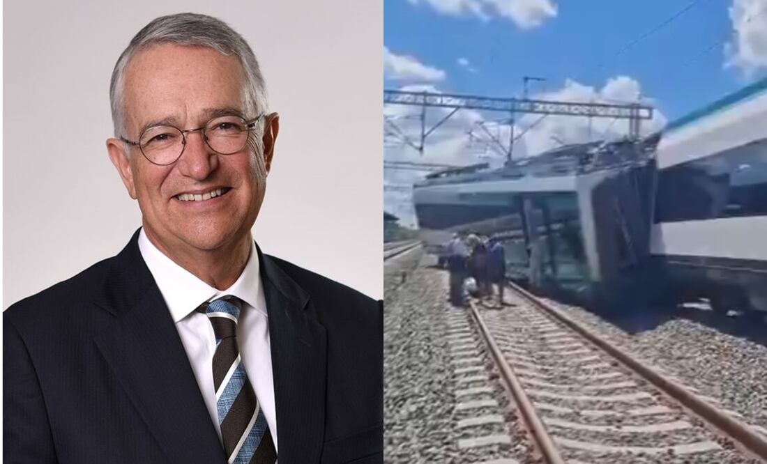 Ricardo Salinas Pliego responde con ironía al descarrilamiento del Tren Maya en Yucatán. Foto: Captura de pantalla y especial
