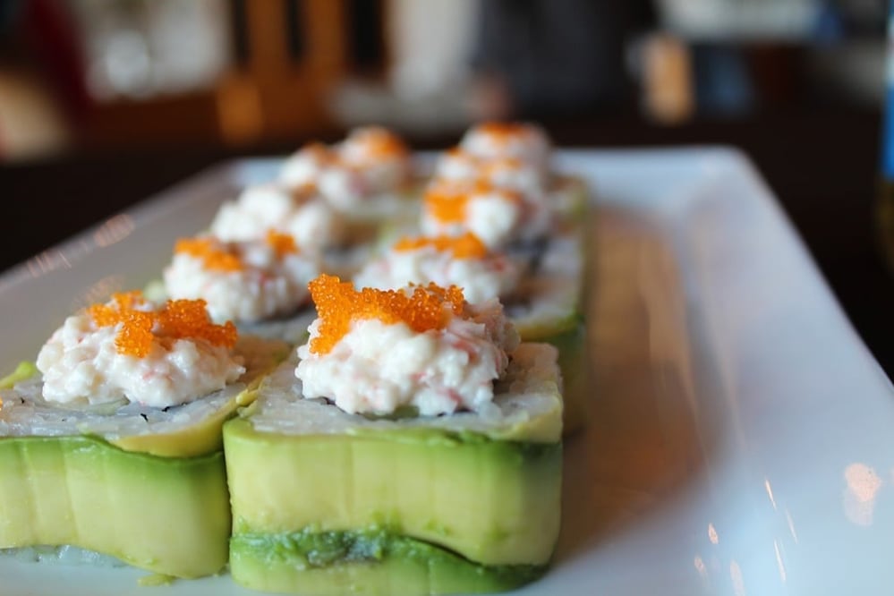 El aguacate se ha convertido en un favorito a la hora de preparar rollos de sushi en nuestro país / Foto: Pixabay