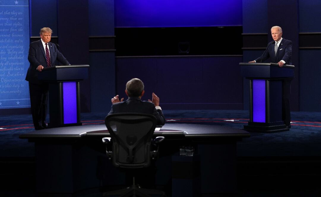 President Donald Trump and Democratic presidential nominee Joe Biden participate in the first presidential debate moderated by Fox News anchor Chris Wallace -Photo:
