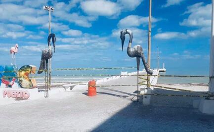 Cierran playas de Telchac Puerto por aumento de casos de Covid-19 en Yucatán