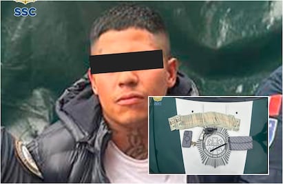 Entre dos roban dólares a usuario del AICM; policías de la SSC capturan a uno