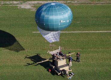 Patrulla fronteriza prueba nuevo globo aerostático de vigilancia