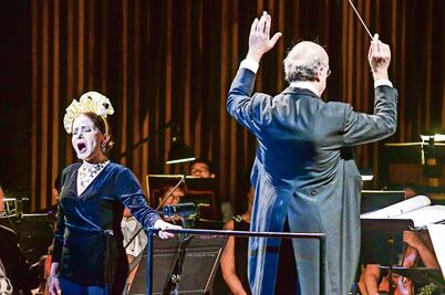 Agustín Carstens, en el Orfeo del Festival